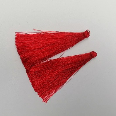 Craft Tassel Blank "Dark Red", length 7cm, diameter 7mm, pair