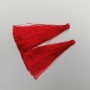 Craft Tassel Blank "Dark Red", length 7cm, diameter 7mm, pair