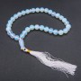 Moonstone (Synthetic) Stone Mala, 33 beads, diameter 10mm+