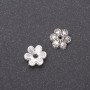 Bead Cap Finding for Beads 9mm, inner diameter 1.8mm, pack 20g (48 +/- pcs), colour silver metal