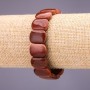 Bracelet Adventurine (synthetic) Gold Sand link 16x12+-mm, length 18cm on elastic