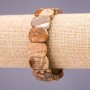 Landscape Jasper Bracelet, link 18x14+/-mm, length 18cm on elastic
