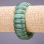 Dark Jade Bracelet, link 25x10+/-mm, length 18cm on elastic
