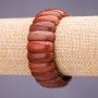 Aventurine Golden Sand Bracelet, link 25x10+/-mm, length 18cm on elastic