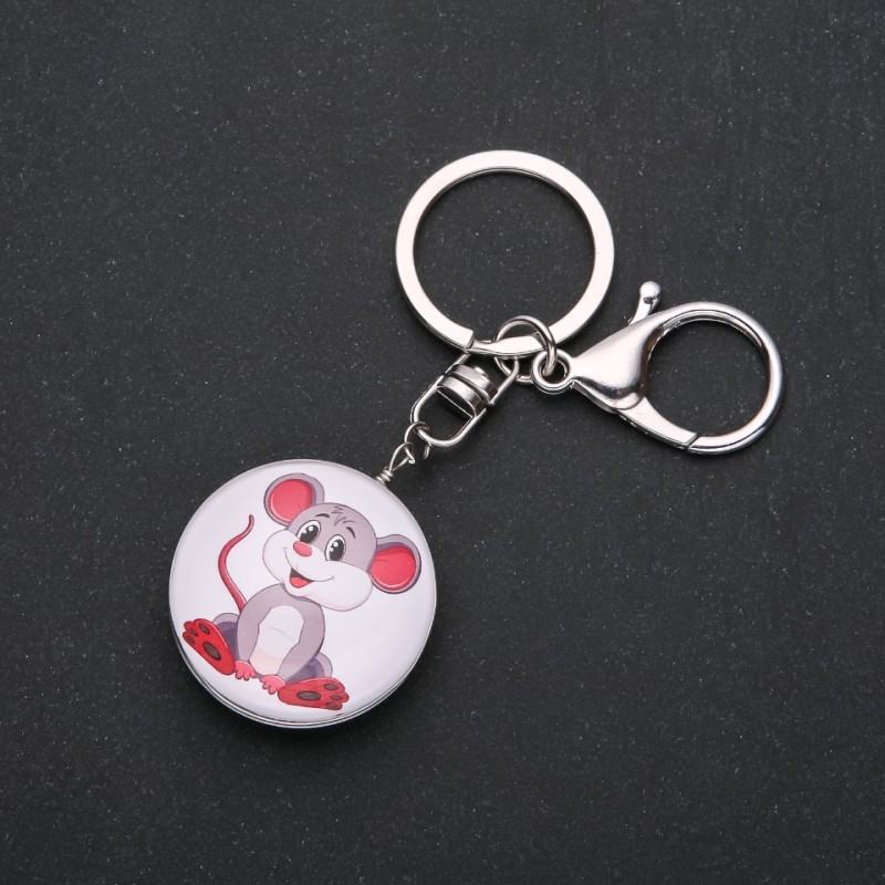 Mouse Keyring, Diameter 40x30mm, Length 9.5cm