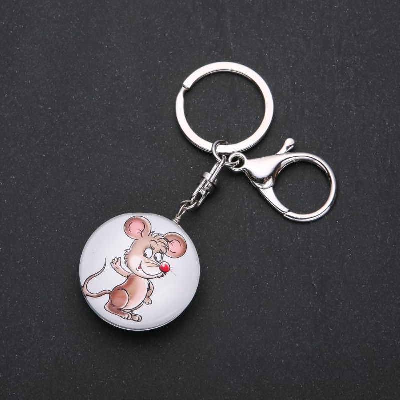 Mouse Keyring, Diameter 40x30mm, Length 9.5cm