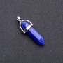 Blue Cat's Eye Hexagon Pendant 8x35x41mm
