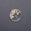 Pendant 'Tree of Happiness' Citrine, Diameter 30mm
