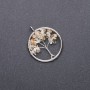 Pendant 'Tree of Happiness' Citrine, Diameter 30mm