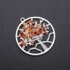 Pendant 'Tree of Happiness' Carnelian, Diameter 57mm
