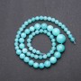 Aquamarine Beads (Imitation), Graduated Smooth Round Strand, diameter 6-14mm, length 45cm