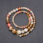 Chalcedony Beads (Imitation), Graduated Smooth Round Strand, diameter 6-14mm, length 44cm