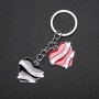Hearts Keyring, Metal Colour "Silver"