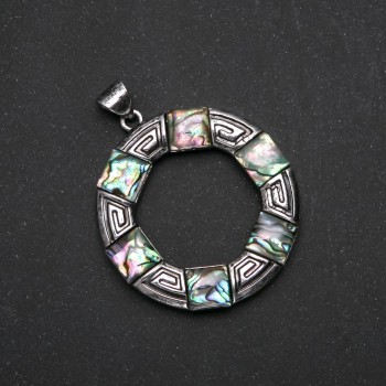 Abalone Pendant in Setting 47mm