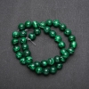 Imitation Malachite Beads on a String, Smooth Round, diameter 10mm, length 38cm