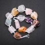 Raw Assorted Nugget Beads on a String, Tumbled, 20x26(+/-)mm, 42cm Length