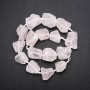 Raw Crystal Nugget Beads on a String, Tumbled, 20x26(+/-)mm, 42cm Length