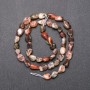 Jasper Beads on a String, Tumbled, 5x8 (+/-) mm Diameter, 38cm Length