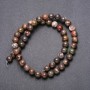 Picasso Jasper Beads on a String, Smooth Round, diameter 8mm, length 38cm