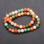 Assorted Synthetic Beads on a Strand, Smooth Round, Diameter 8mm, Length 38cm