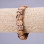 Picture Jasper Link Bracelet 10x14(+-)mm on Elastic