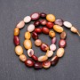 Mookaite Jasper Beads Tumbled, Diameter 10x13 (+-) mm, Length 38cm