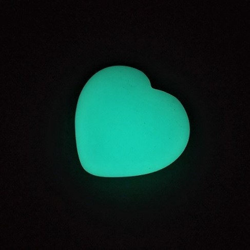 Souvenir Blue Glow Onyx Heart 37x40 (+-) mm