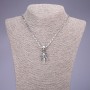 Skull Pendant 20x44mm on chain, length 55cm