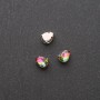 Sew-on Crystals Droplet 6x8mm Green-Pink
