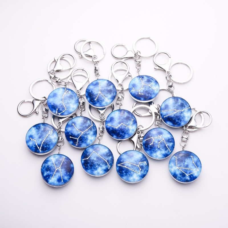Zodiac Keyrings set of 12, price per pack, length 10cm
