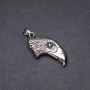 Eagle Head Pendant 24x45mm