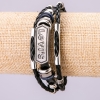 Levi's Bracelet, length 21cm, width 15mm, black eco-leather