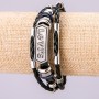 Levi's Bracelet, length 21cm, width 15mm, black eco-leather