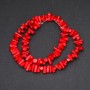 Coral Beads, Red, Tumbled Chips, Diameter 7x4-6mm+/-, Length 38cm