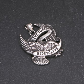 Men's Eagle Pendant, Stainless Steel, 40x35mm