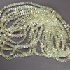 Crystal Beads, Swarovski-Style, Yellow, Clear, Faceted Ball with Petrol Coating, Diameter 5x4mm, Strand Length 48cm