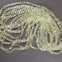 Crystal Beads, Swarovski-Style, Yellow, Clear, Faceted Ball with Petrol Coating, Diameter 5x4mm, Strand Length 48cm