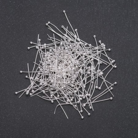 Caps headpin with ball head, light metal, length 20mm 10g