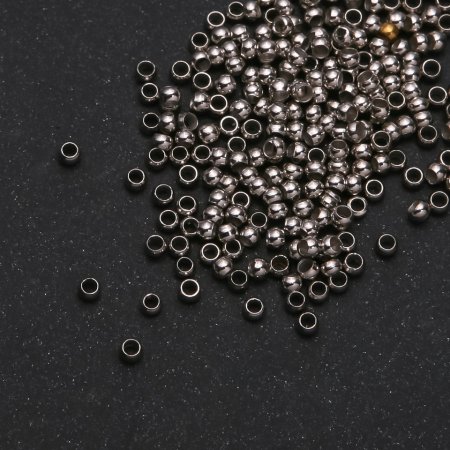 Crimp "Clamp" Findings for Beads, 2.5mm, pack of 200g