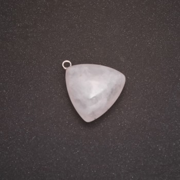 White Quartz Pendant 27x24(+/-)mm