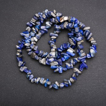 Beads on Fishing Line Sodalite Chips, diameter 8x4 (+/-) mm, length 80cm
