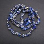 Beads on Fishing Line Sodalite Chips, diameter 8x4 (+/-) mm, length 80cm
