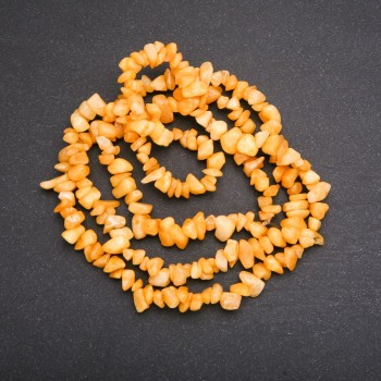 Beads on Fishing Line Tinted Quartz Chips, diameter 6 (+/-) mm, length 80cm