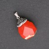 "Acorn" Pendant made of Red Jasper Stone 32x20(+-)mm