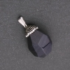 Pendant "Acorn" made of Blue Sand Aventurine "Cairo Night" (synthetic), 32x20 (+-) mm