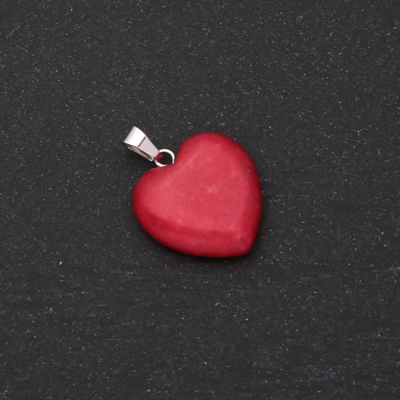 Heart Pendant Tourmaline, 28x19x19mm (+/-)
