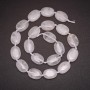 Bead Strand Blank Rock Crystal, Diameter 13x18 (+/-) mm, Length 42cm