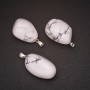 Natural Stone Pendant Cacholong 22x35(+-)mm