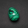 Malachite Natural Stone Souvenir Egg, diameter 35x25+-mm