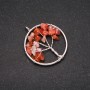 Pendant "Tree of Happiness" Carnelian, diameter 30mm